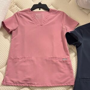 3 XXS Figs V-Neck Scrub Top